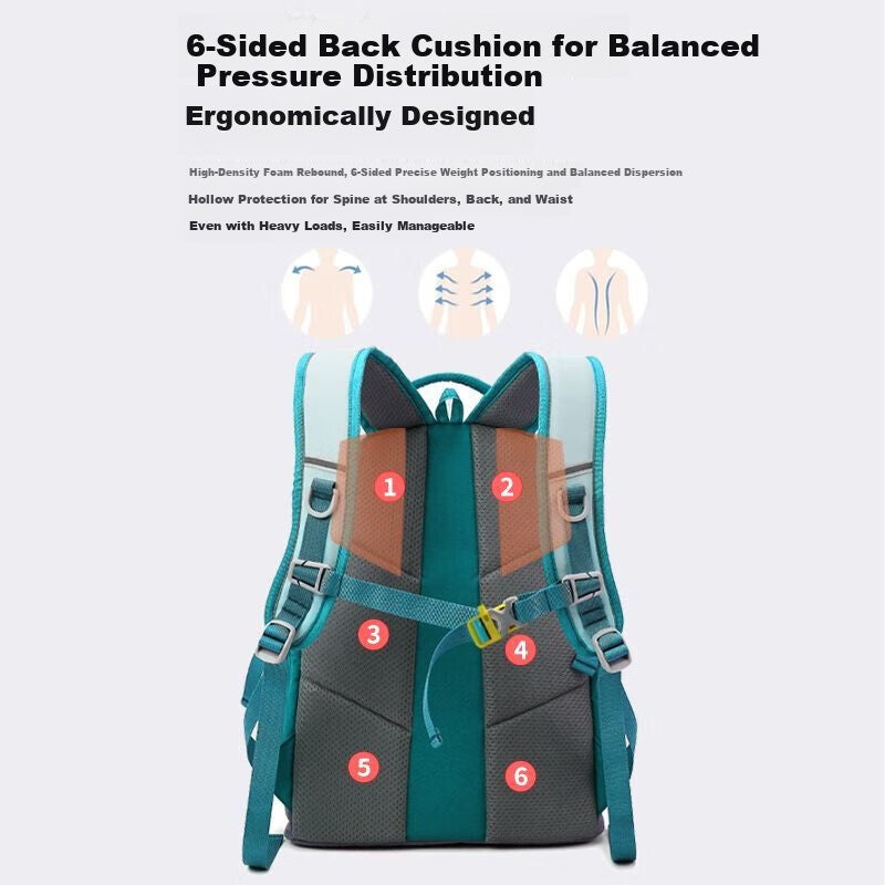JD Jing Zao KKN Kids Outdoor Lightweight Backpack Waterproof Large Capacity Hiking Travel School Bag for Boys and Girls - Image 3