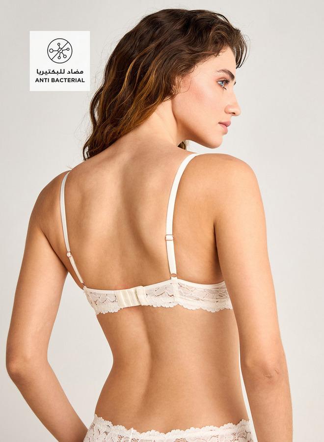 Splash FAV Lace Demi Bra with Hook and Eye Closure - Image 2