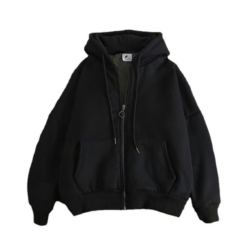 Coat Men'S Fashion Brand Couple Cardigan Sweater American High Street Loose Boys Stand Collar Jacket Autumn Top - Image 5