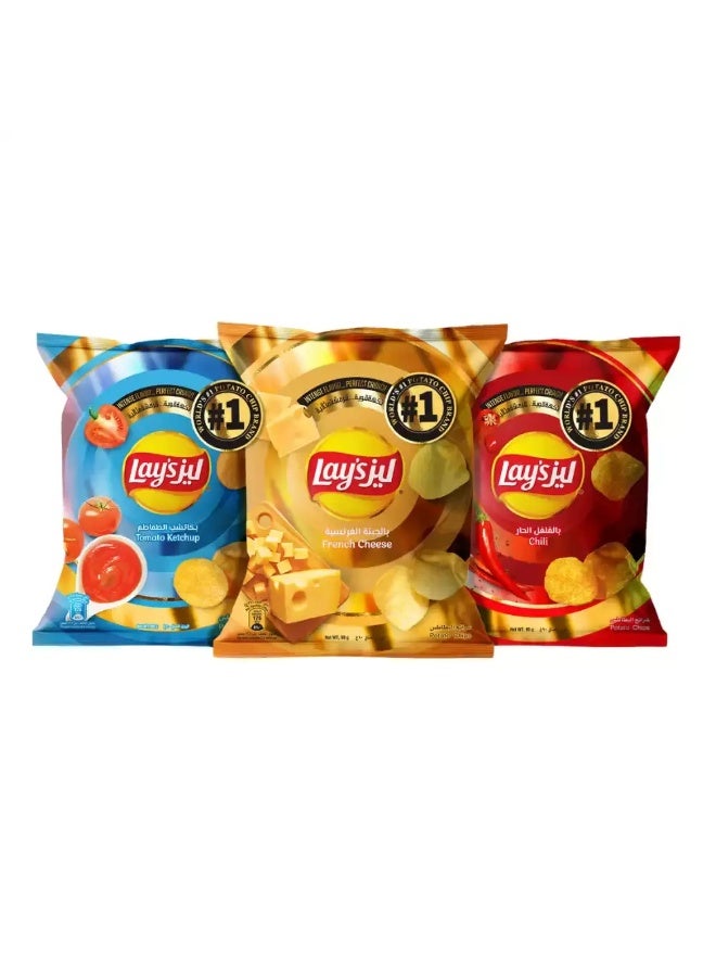 Lay's Lays Intense French Cheese Flavored Potato Chips- 90gms