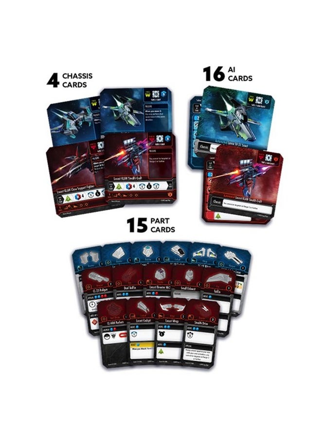 SNAP SHIPS Scout Ships Card Pack for Tactics Constructible Miniatures Game  - Image 2