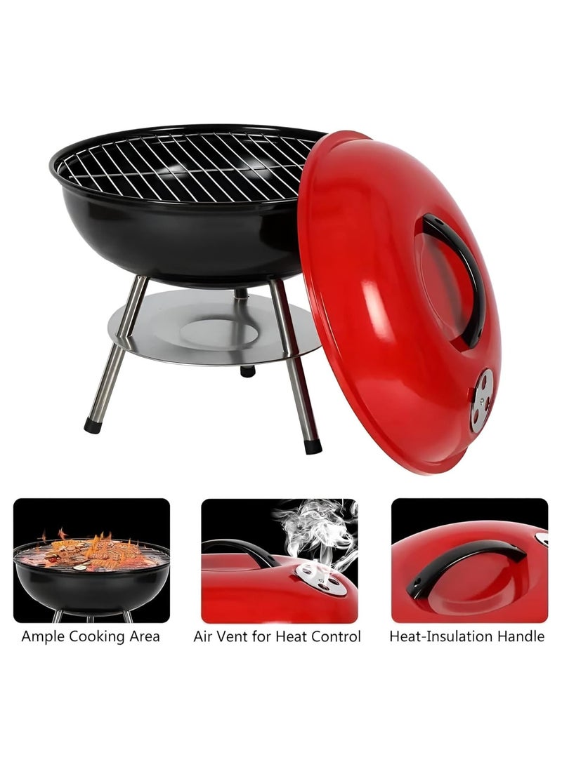 Portable Ceramic Outdoor Camping Smoker Burner Oven, Charcoal Barbecue BBQ Grill.
