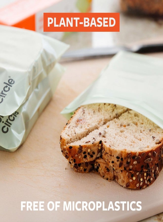 Full Circle Home Compostable Zipper Bags - Sandwich Size, 50ct, 1 Box of 50 - Plant-Based & Plastic-Free, No Microplastics, Leak-Resistant, Resealable Food-Safe Bags - Image 3