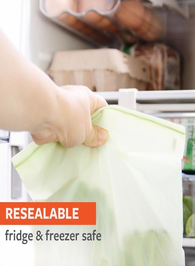 Full Circle Home Compostable Zipper Bags - Sandwich Size, 50ct, 1 Box of 50 - Plant-Based & Plastic-Free, No Microplastics, Leak-Resistant, Resealable Food-Safe Bags - Image 5