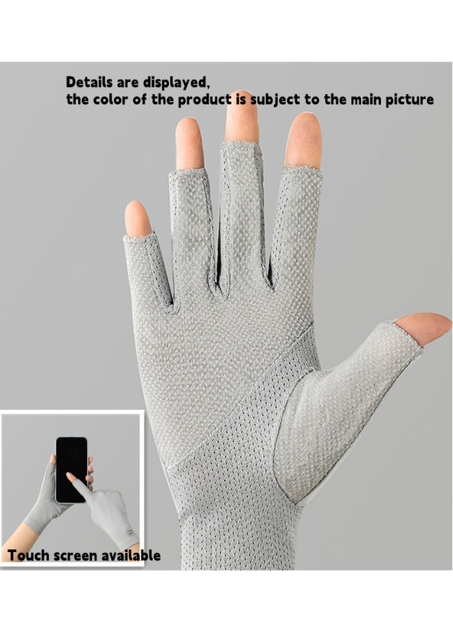NIBEMINENT Women's Driving Gloves Anti-UV Anti-Slip Breathable Gloves Purple - Image 2