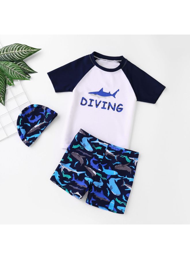 Children's Swimwear Large Children's Split Girls' Boys' Swimwear Shark Astronaut Cartoon New Style Clove Swimming Suit