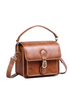 Y&D Compact Camera Case, Shoulder Bag, Waterproof Retro Compatible for Canon Nikon Sony SLR DSLR Mirrorless and Lens (Brown, Small)  - Image 1