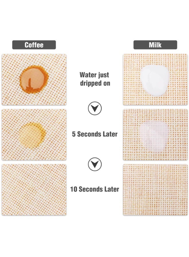 Absorbent Coffee Bar Mat with Waterproof Rubber Backing & PU Surface, 40x60cm - Image 2