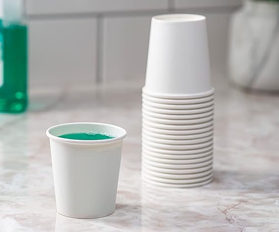SANWALSA [200 ml, 100 Count, White, 7 Oz Disposable White Paper Cup | Eco-Friendly & Biodegradable Cups for Wedding, Party, Picnic, Travel | Ideal for Tea, Coffee, Juice & Water - Image 2