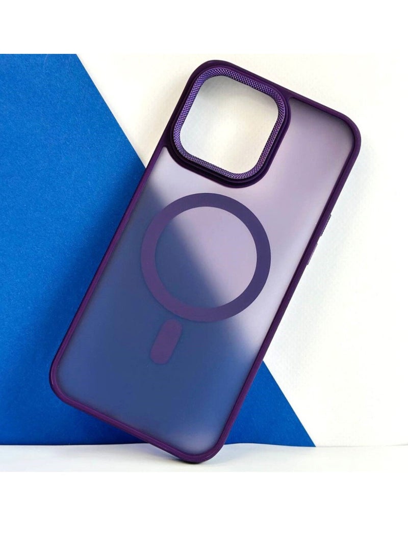 Case for iPhone 14 Case Magnetic  Phone Cases [Compatible with MagSafe] Thin Slim Fit Shockproof Bumper Hard Protective Cover for Women Men Girls - Image 1