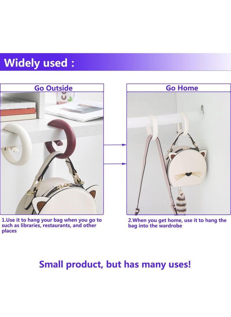 Sweet seven - 2 PCS Foldable Handbag Hangers for Tables - Portable Desk Hooks for Women's Bags - Durable ABS Material - Ideal for Cafes, Libraries, and More - Image 1