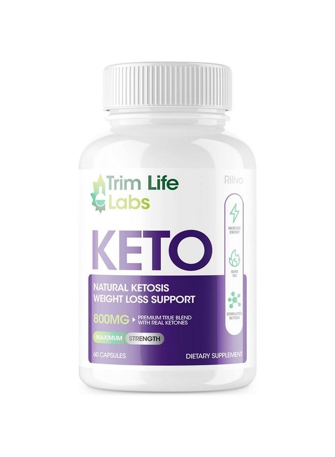 Trim Life Keto Advanced Weight Loss Supplement Ketosis Pills (60 Capsules)