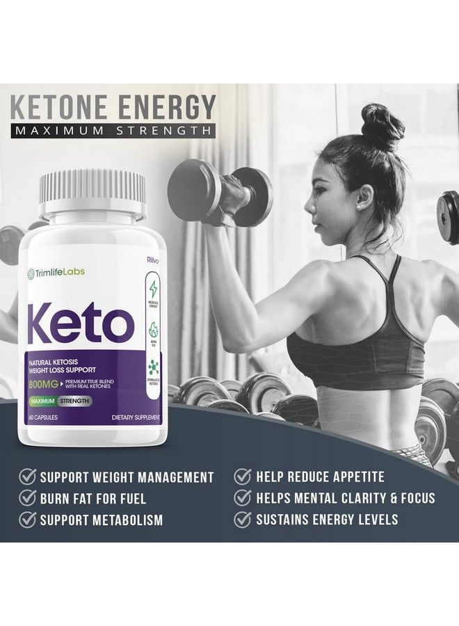 Trim Life Keto Advanced Weight Loss Supplement Ketosis Pills (60 Capsules)