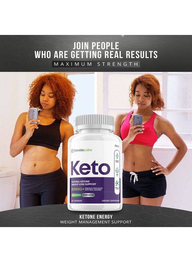 Trim Life Keto Advanced Weight Loss Supplement Ketosis Pills (60 Capsules)