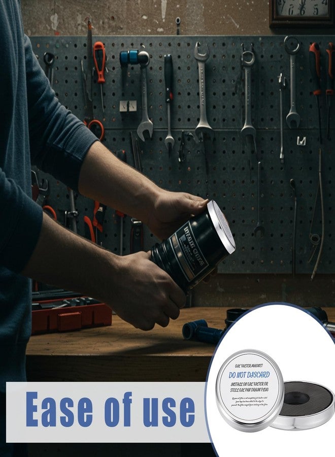 Saysurey مغناطيس فلتر الزيت من Saysurey (قطعتان) لحماية أداء المحرك، مناسب لقطر 2.6 بوصة، مناسب لمعظم السيارات والشاحنات - Image 5