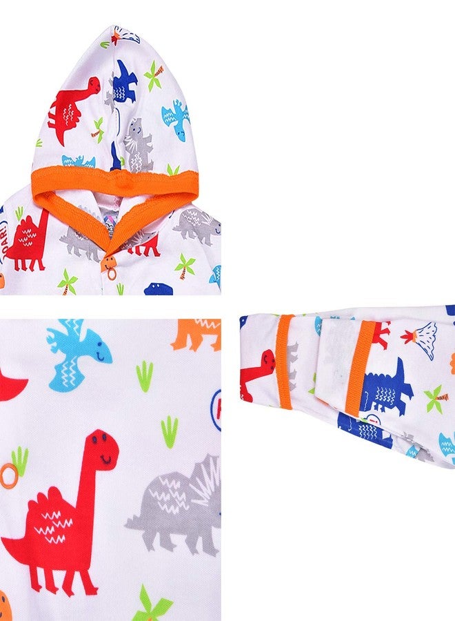 MAGIC TOWN Babyneeds New Born Baby Multi-Color Long Sleeve Cotton Sleep Suit Romper for Boys and Girls Set of 2 - Image 5