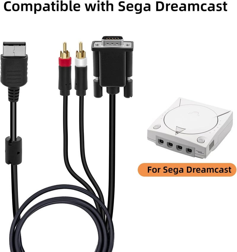 Mcbazel VGA AV Audio Video Cable for Sega Dreamcast - Image 2