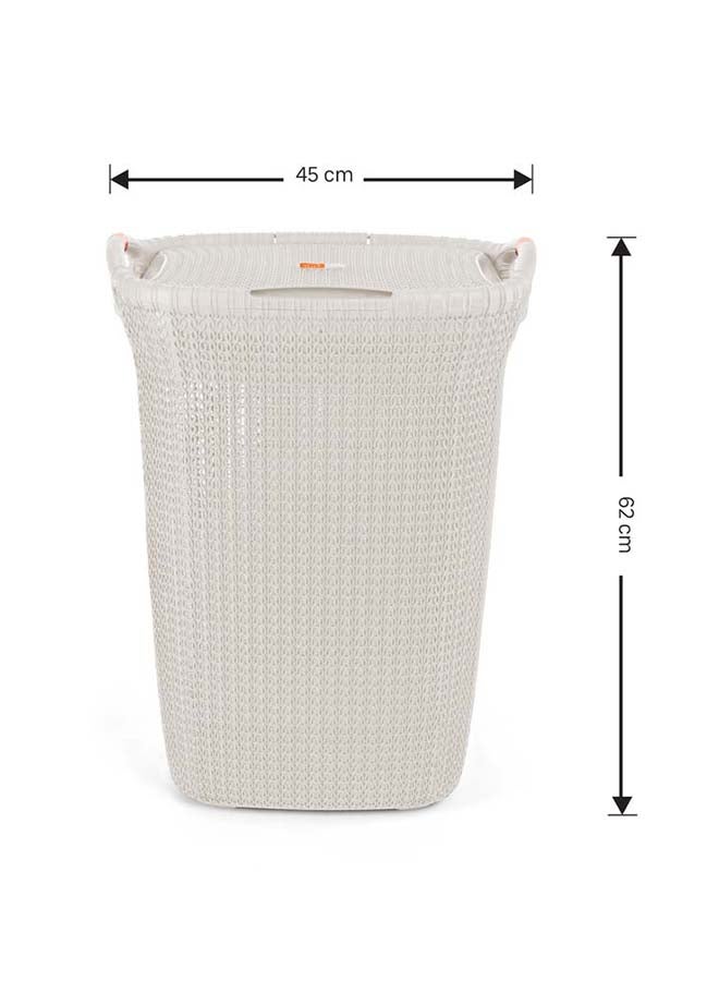 El Helal & Silver Star Turt Laundry Basket White - Image 3
