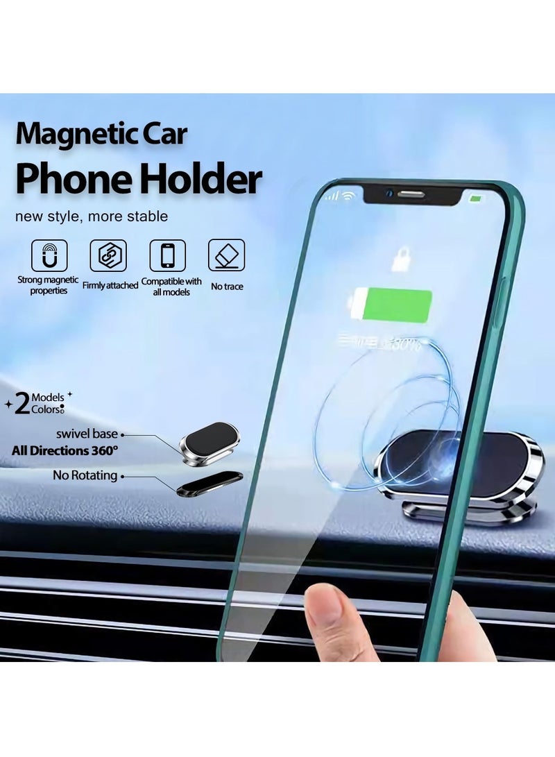 Magnetic Car Phone Holder, 360° Rotation Universal, Car Dashboard Phone Holder Compatible With All Mobile Phones - Image 2
