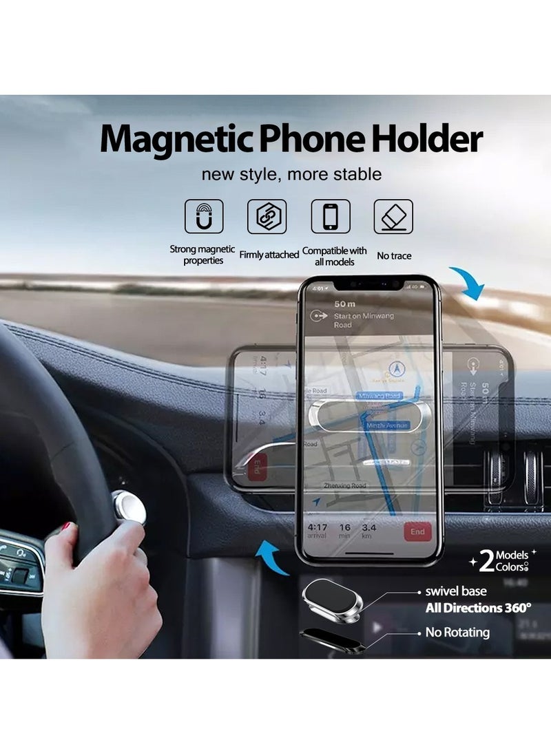 Magnetic Car Phone Holder, 360° Rotation Universal, Car Dashboard Phone Holder Compatible With All Mobile Phones - Image 3