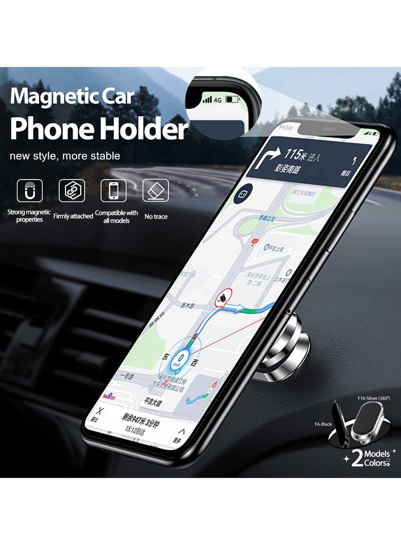 Magnetic Car Phone Holder, 360° Rotation Universal, Car Dashboard Phone Holder Compatible With All Mobile Phones - Image 4