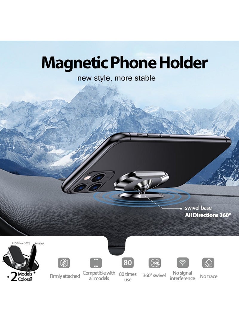 Magnetic Car Phone Holder, 360° Rotation Universal, Car Dashboard Phone Holder Compatible With All Mobile Phones - Image 5