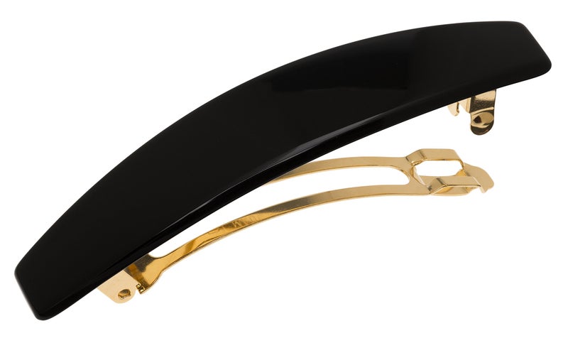 France Luxe Oblong Barrette, Black - Image 4