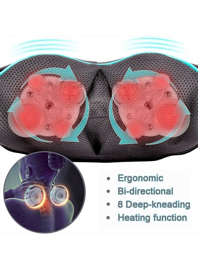 MoCuishle Neck Shoulder Back Massager with Heat - Shiatsu Massager Present - Deep Kneading Massage for Waist, Leg, Feet and Muscle - Image 2