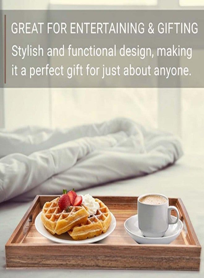 Dantawood Beautiful Table Decor Squire Shape Wooden Serving Tray for Dining Table Home and Kitchen (Combo) - Image 3
