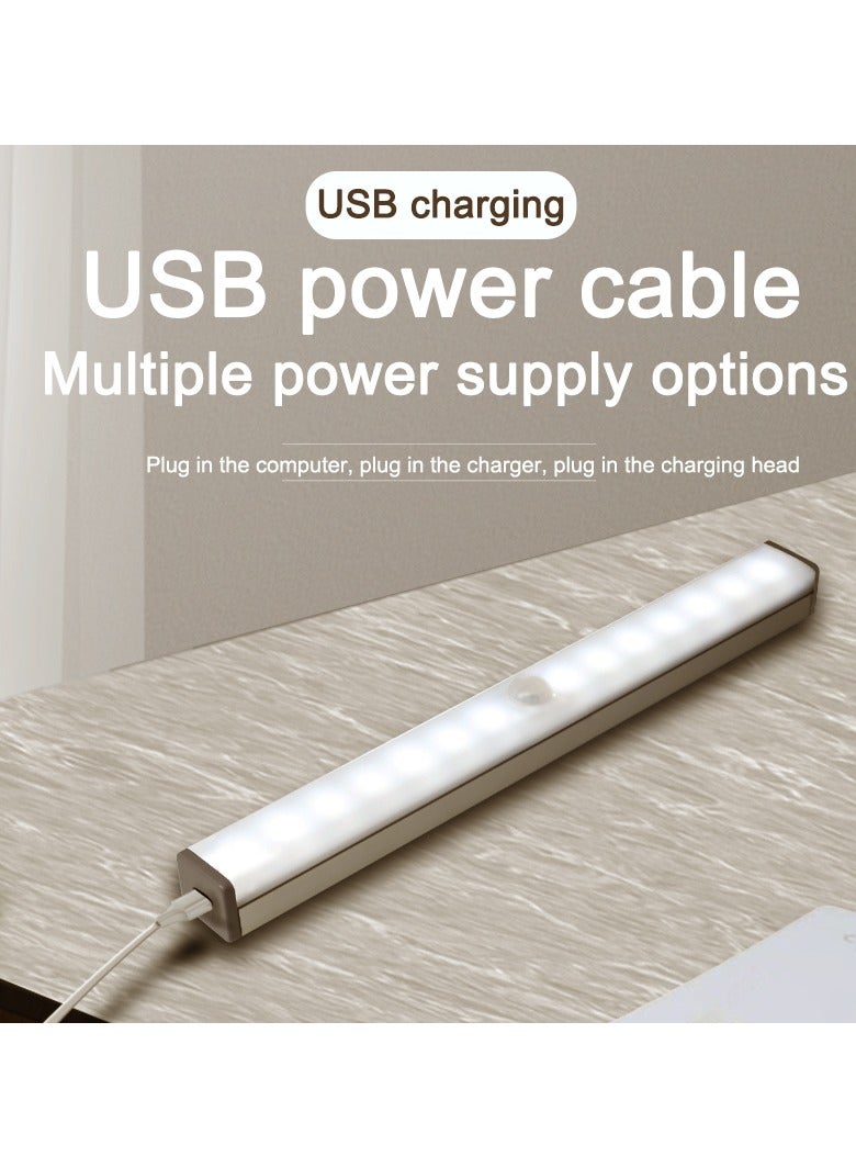 مصباح مكتب LED بحجم 11.6 بوصة/297 مم قابل للشحن عبر USB مع مستشعر حركة للإضاءة تحت الخزائن وخزائن الملابس والسلالم وجانب السرير - Image 2