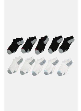 SKECHERS Women 10 Pairs Brand Logo Low Cut Socks, Multicolor  - Image 1