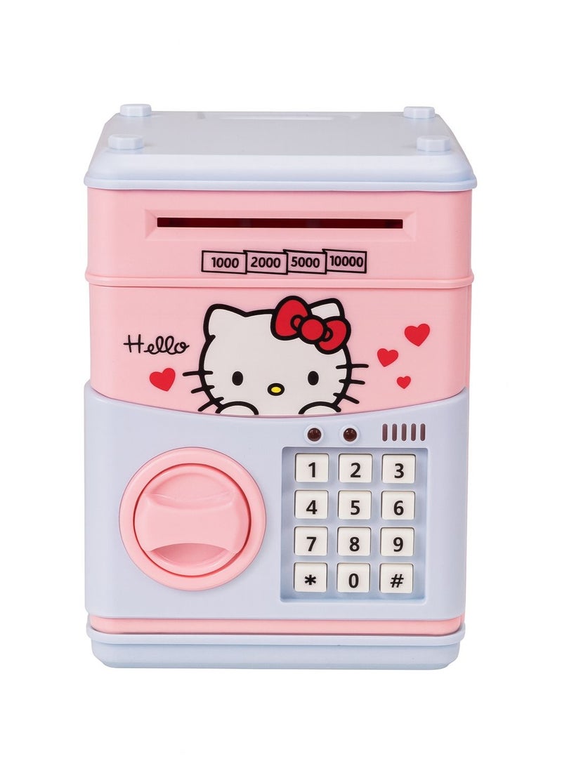 Password Money Safe Box for Kids, Electronic Piggy Bank with Keypad, Auto Banknote Insert, Coin Slot, Savings Toy for Girls