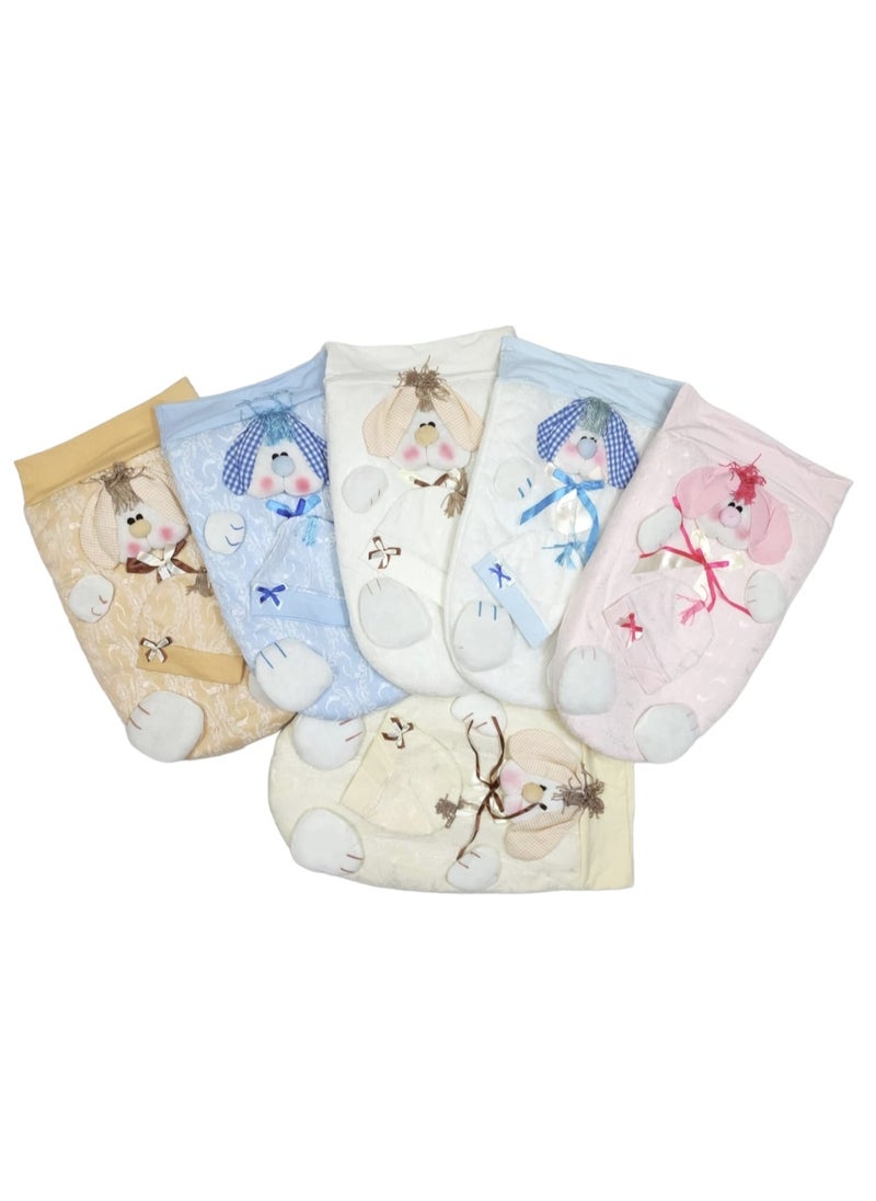 BABYCARA - Newborn Bunny Style Sleeping Carry Nest with Hat - Image 1