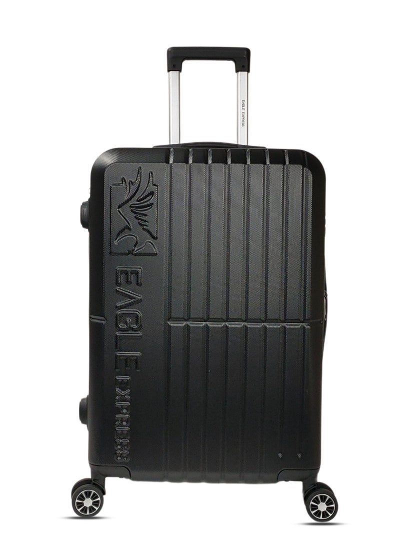 Eagle Express Aura 3-Piece Luggage Set (20/24/28 Inch) - Black - High Impact - Free Protective Cover - 1-Year Warranty - Image 2