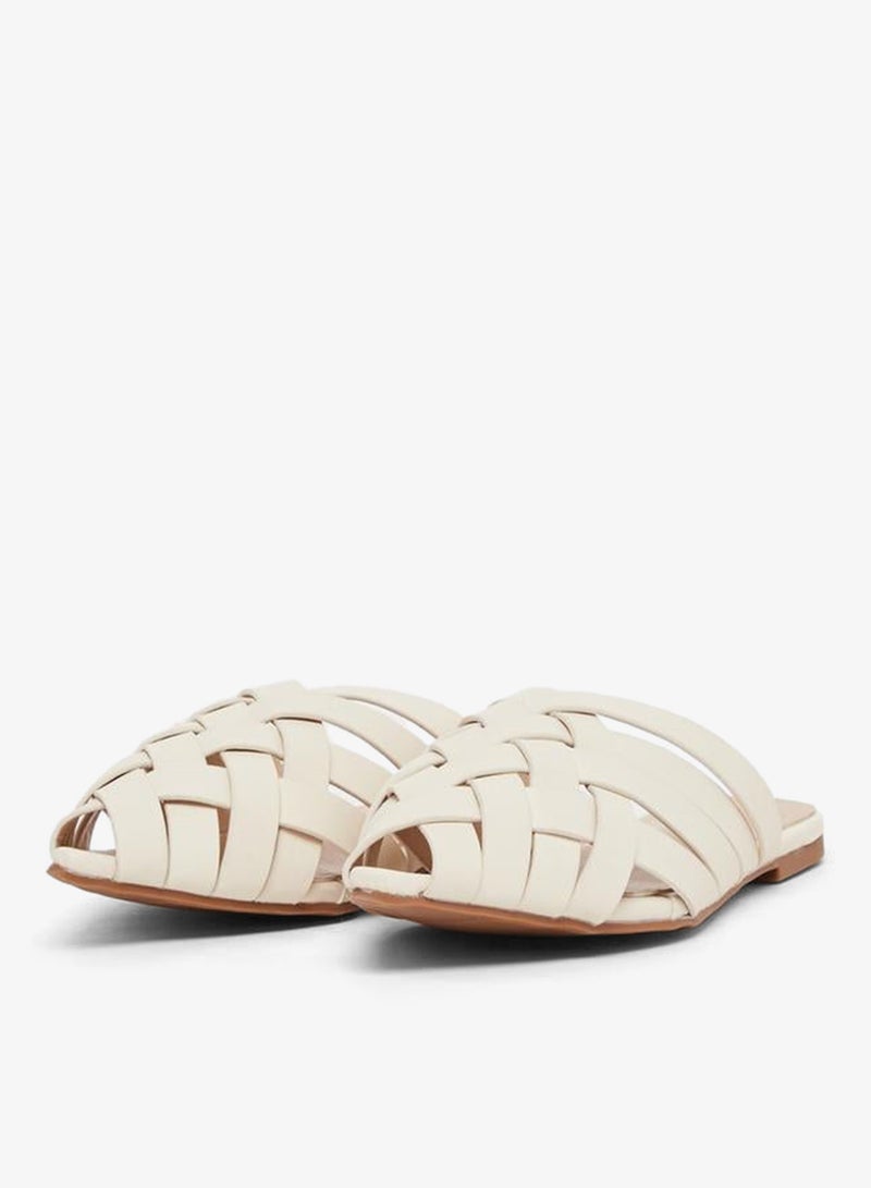 ستايلي حذاء ميولز متعدد الأشرطة بأصابع مدببة - Image 2