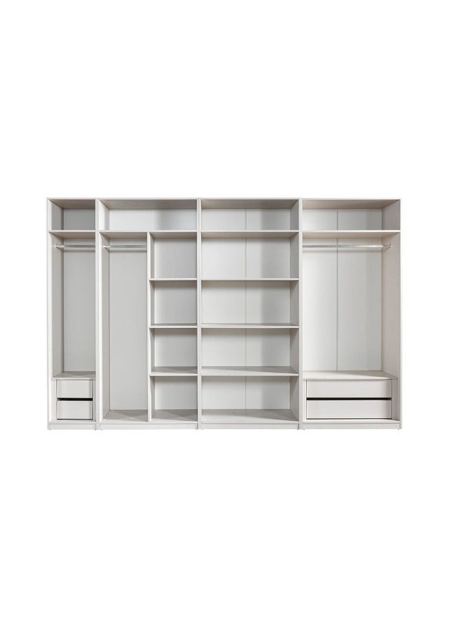 Infinity Set Of 2 Drawers Internal Module For 1 Door Wardrobe | Drawers Only For Wardrobe | Modern Design Storage For Bedroom L46.2xW48xH42.2cm - L.Taupe - Image 5