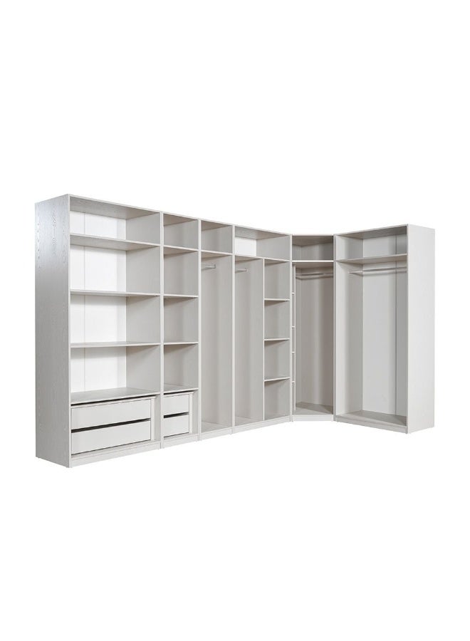 Infinity Set Of 2 Drawers Internal Module For 1 Door Wardrobe | Drawers Only For Wardrobe | Modern Design Storage For Bedroom L46.2xW48xH42.2cm - L.Taupe - Image 3