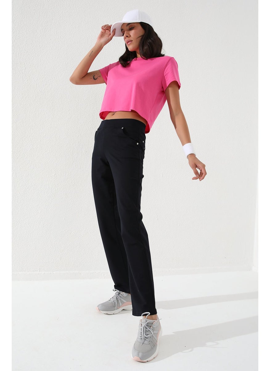 Tommy Life Navy Blue Women's Trousers Tracksuit Bottom  - Image 1