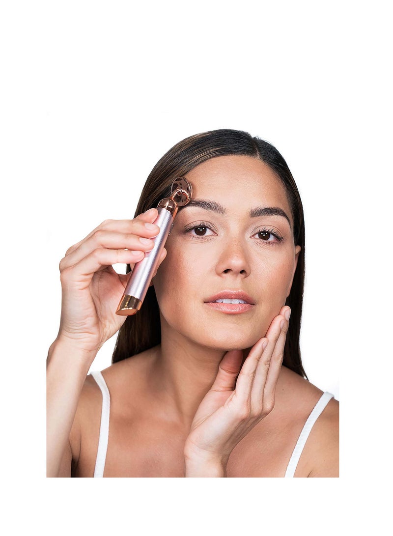 SYOSI Vibration Face-Lifting Instrument, Beauty Instrument Vibrating Facial Roller Massager, Rose Quartz, for Wrinkles Anti-Aging and Eye Puffiness - Image 5