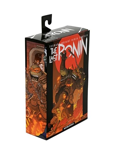 NECA Teenage Mutant Ninja Turtles The Last Ronin 17 Scale Collectible Action Figure Ultimate Flashback Michelangelo - Image 5