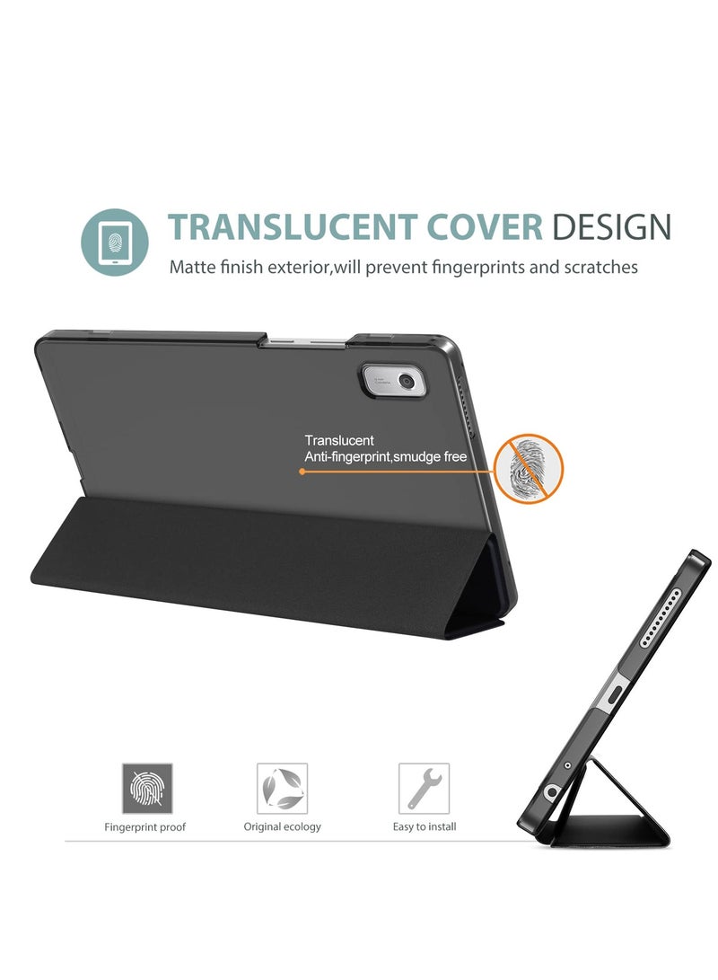 Procases Lenovo Tab M9 Case 9 Inch 2023 Slim Stand Hard Back Shell Protective Smart Cover Case Black - Image 3