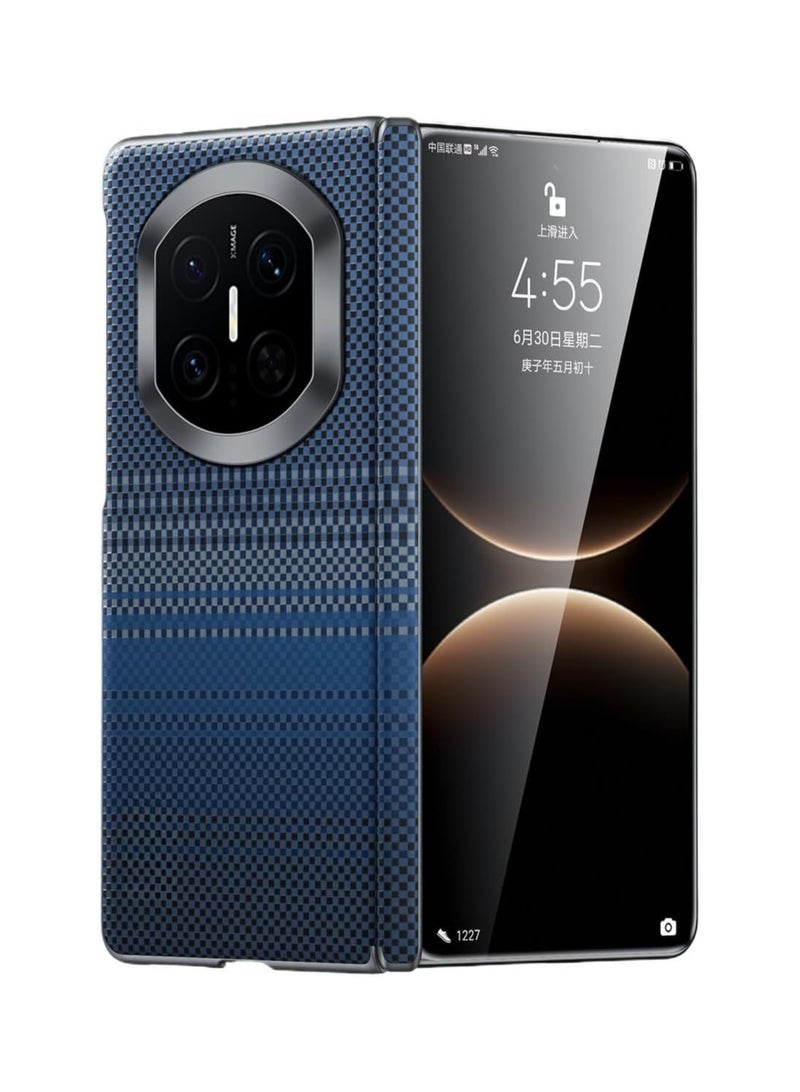 عام **غطاء واقي من ألياف الكربون متوافق مع هاتف Huawei Mate X7 - بتشطيب ماتي غير مرئي مغناطيسي فائق الرقة للحماية من الصدمات والسقوط، يدعم الشحن اللاسلكي.**