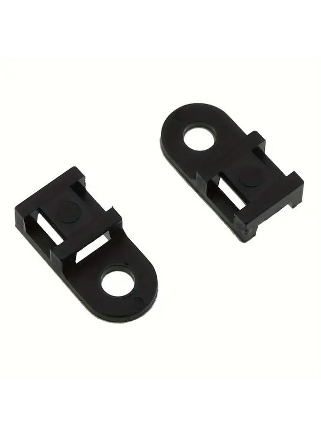 100pcs Black Cable Tie Holders Versatile Wall And Table Mount Brackets For All Cables - Image 3