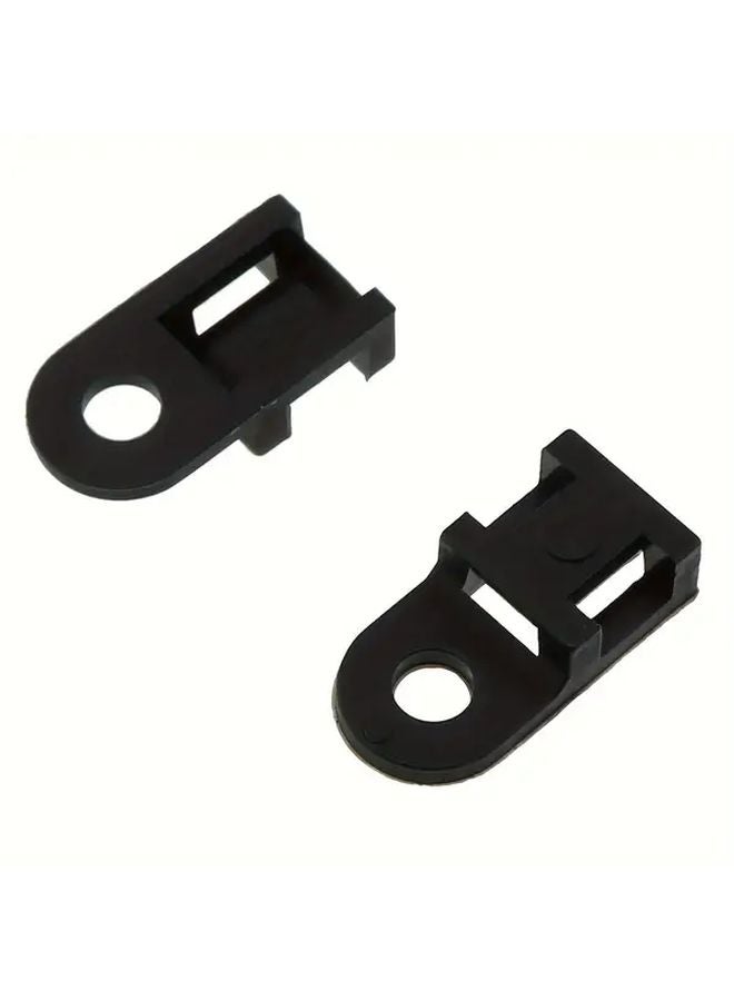 100pcs Black Cable Tie Holders Versatile Wall And Table Mount Brackets For All Cables - Image 4