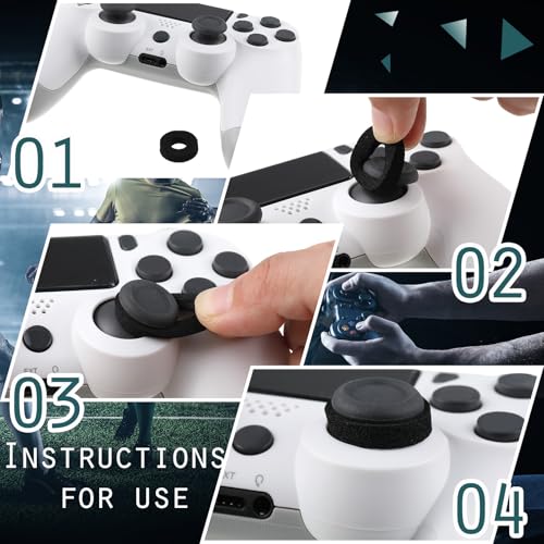 Zonon 18 Pieces Precision Control Ring Aim Assist Precision Target Rings Motion Control Compatible with PS4, PS5, Xbox One, Xbox Series X, Switch Pro and Scuf Controller Grips (6 Hard, 6 Soft and 6 Easy) - Image 4