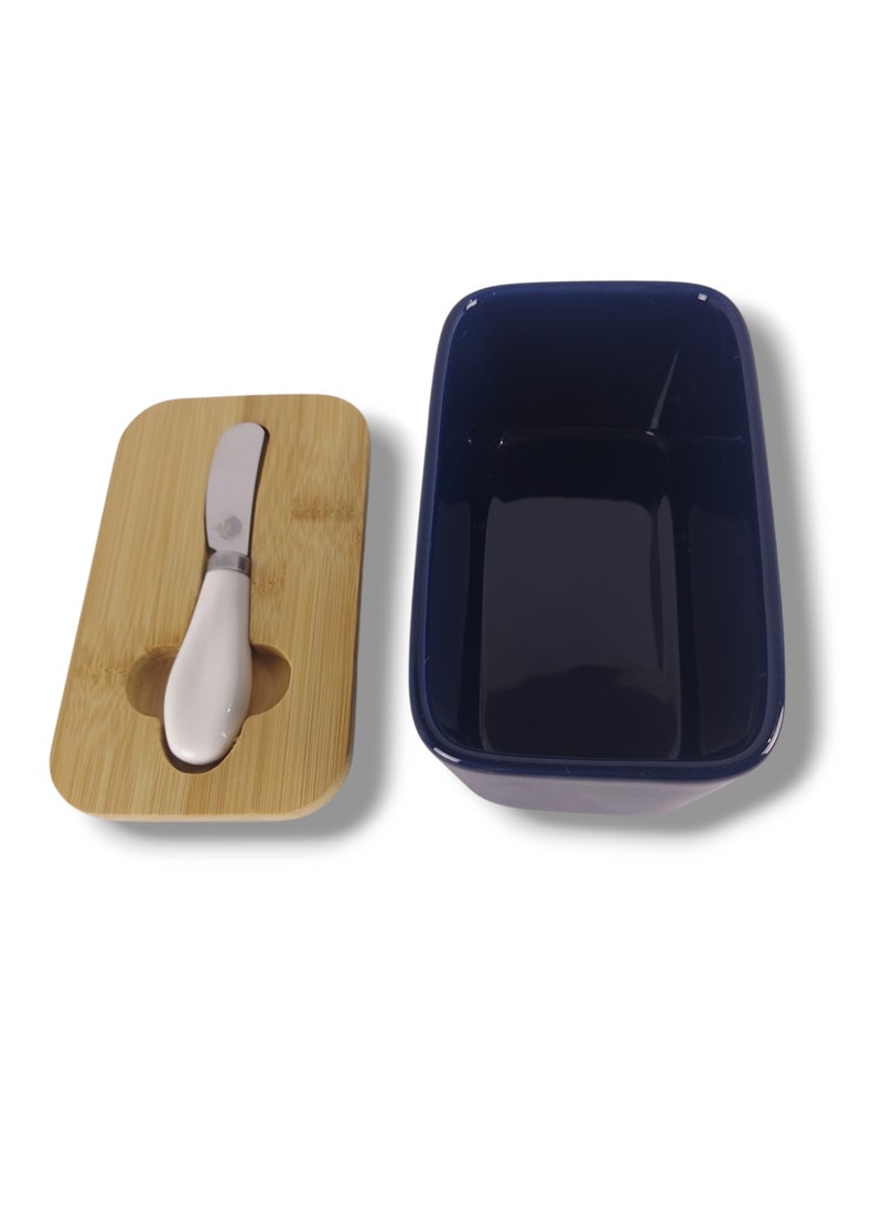 Generic "Large Butter Dish with Lid and Knife for Table – Butter Keeper with Cover for Countertop High Quality  - Image 2