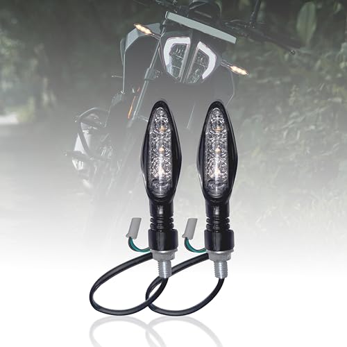 MIKANIX Amber 3 LED Turn Signal Indicator Light Lamp for All KTM Bikes (Set of 2) (Pack of 2) - Image 1