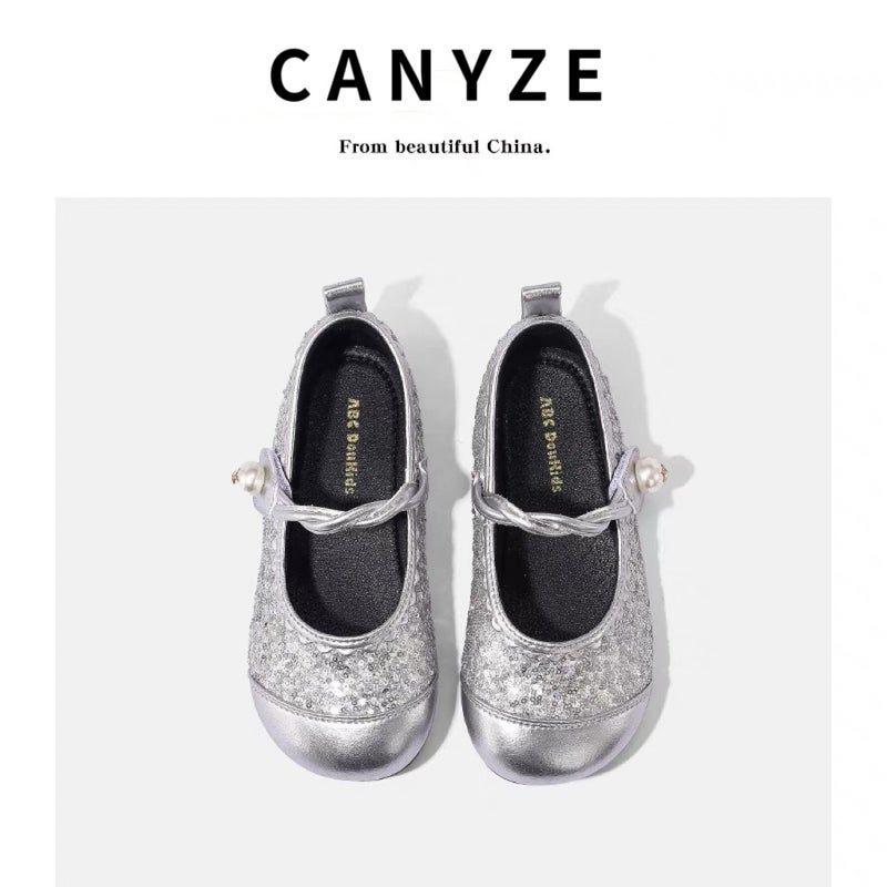 Canyze Girls Princess Shoes Spring Baby Girl Soft Sole Shoes Children'S Western Style Leather Shoes - Image 1