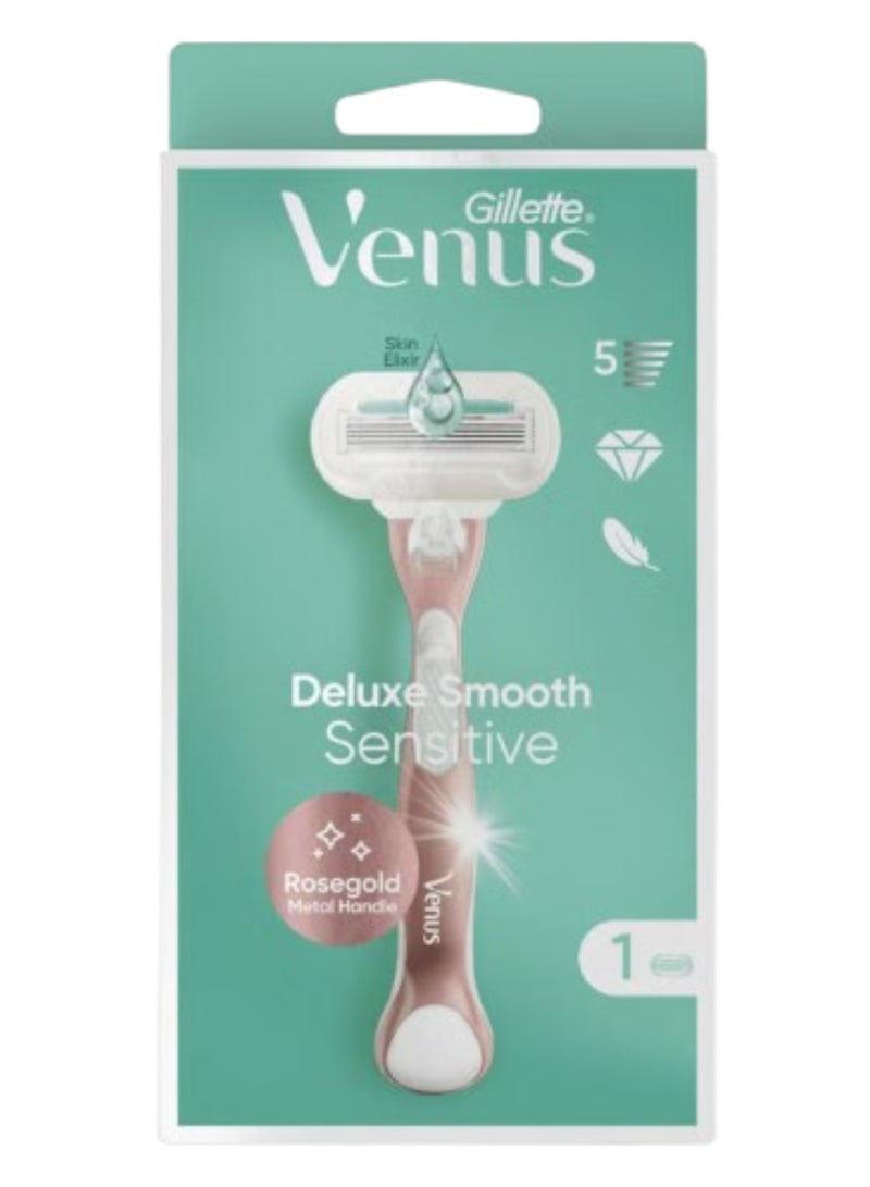 Gillette Venus Deluxe Smooth Sensitive Rosegold Razor