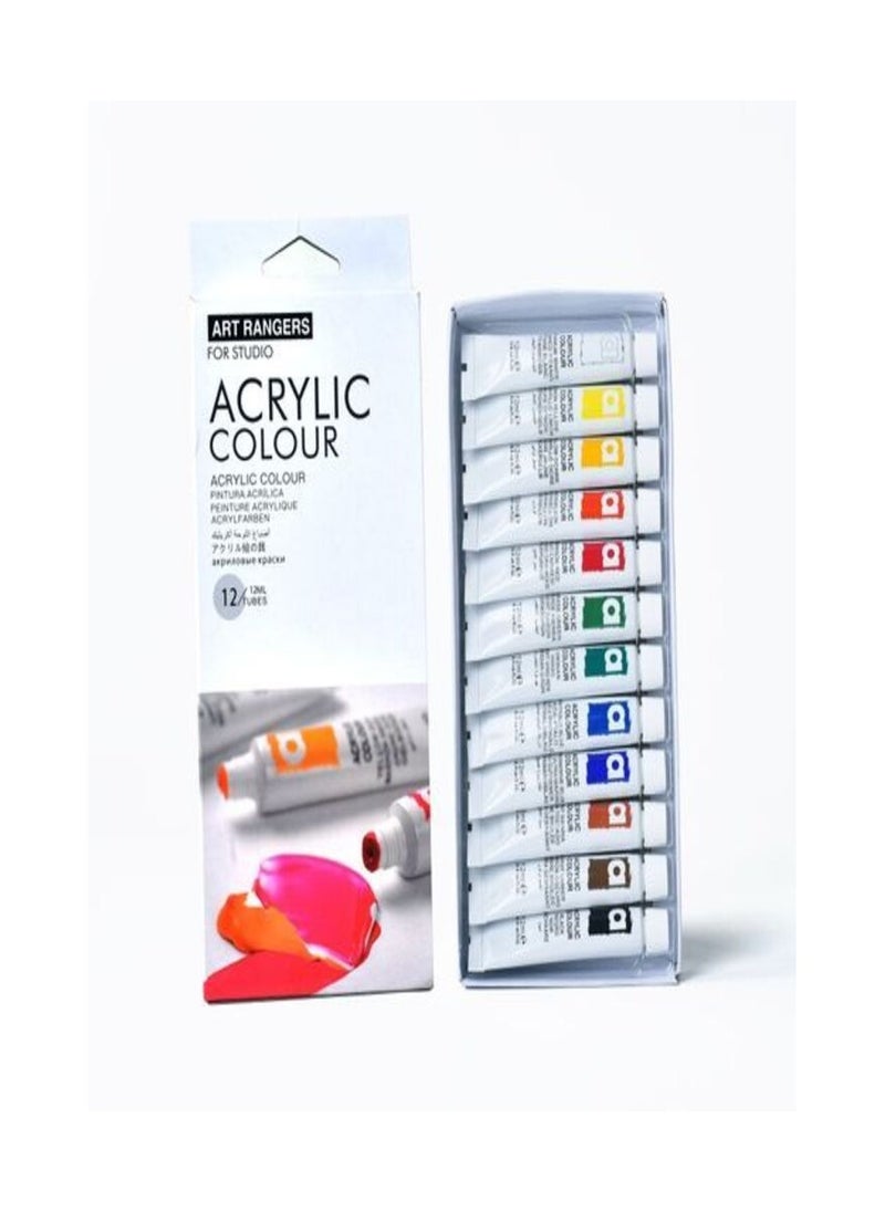 ART RANGERS Art Ranger Acrylic Paint Set - 12 Pcs  - Image 1